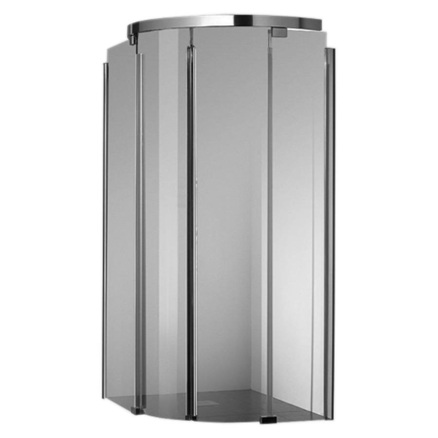 Entrée diagonale S600
98.5-100.5 x 98.5-100.5 cm, H 200 cm
porte coulissante avec partie fixe à gauche et à droite
avec cadre partiel, pour douche quart de cercle R 50 cm