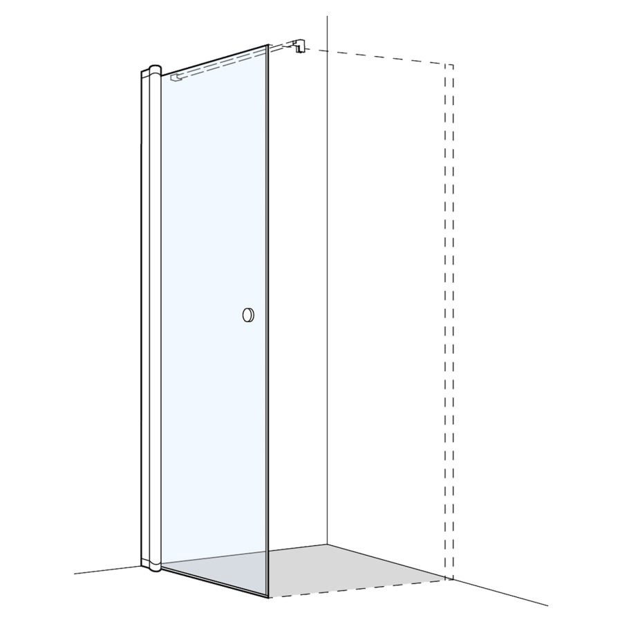 Porte battante S300 pour cloison latérale