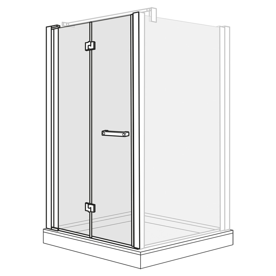 Porte pliante Optima 6 pour cloison latérale