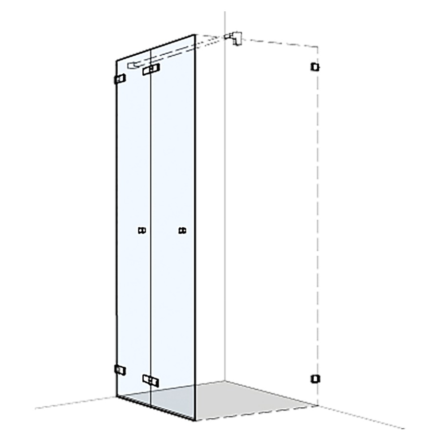 Porte pliante S606Plus pour cloison latérale