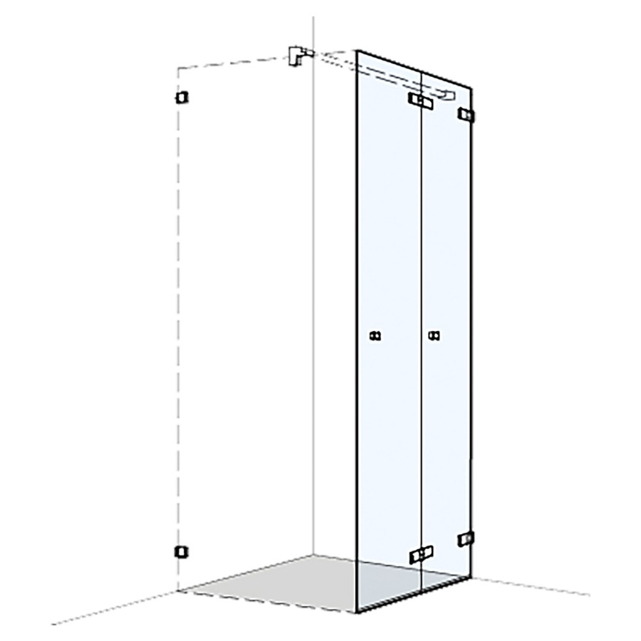 Porte pliante S606PLUS pour
cloison latérale
100,1-125 cm, H 200 cm
2 panneaux, charnières à
droite, MESURES EXACTES SELON
PRISE DE MESURE