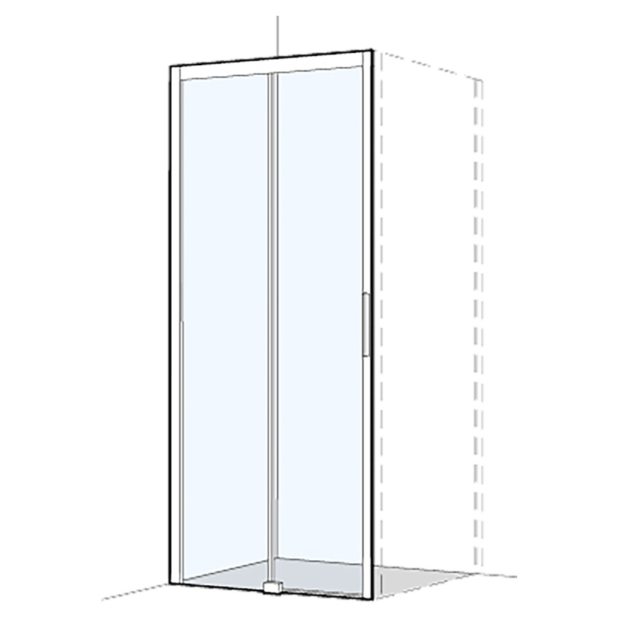 Porte coulissante S404Plus pour cloison latérale