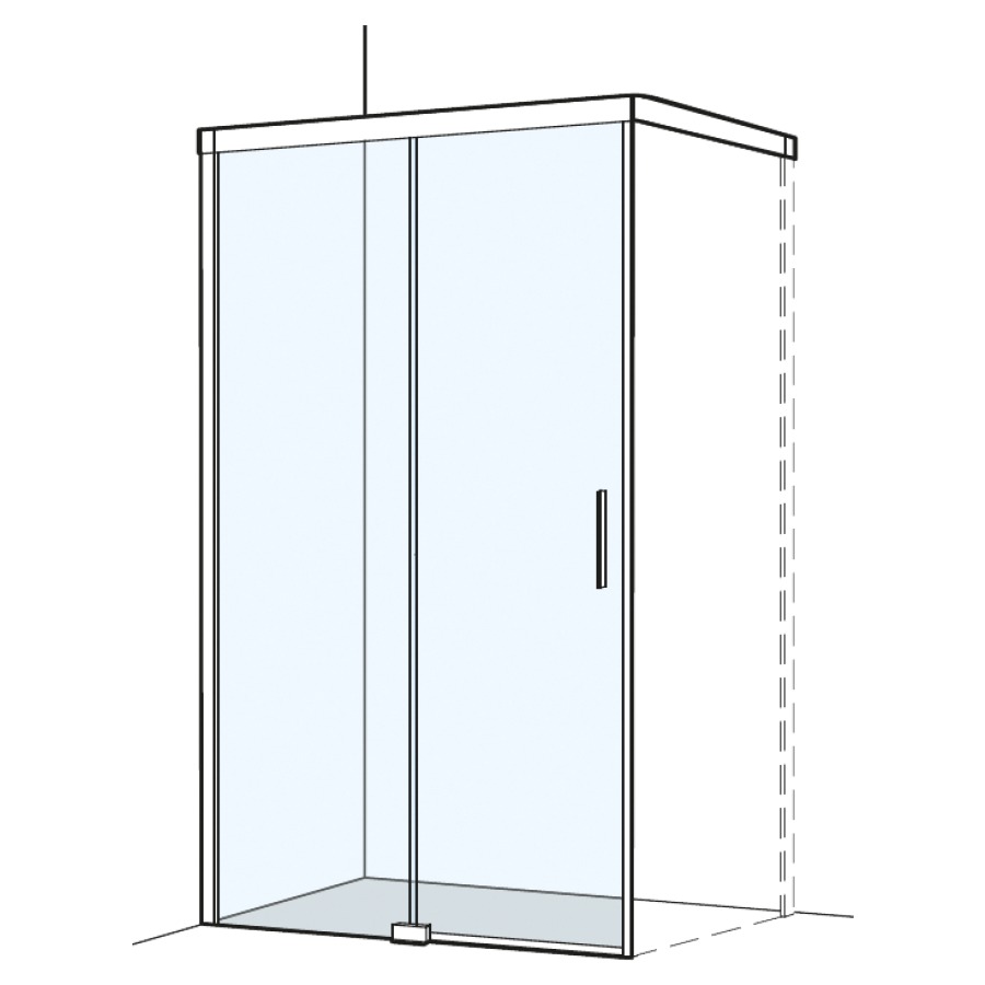 Porte coulissante S500Plus pour cloison latérale