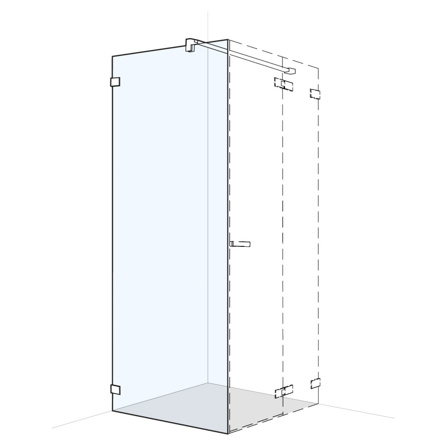 Cloison latérale S606PLUS
pour porte battante/pliante, sans cadre
100.1-120 cm, H 200 cm
butée à gauche
MESURES EXACTES SELON PRISE DE MESURE