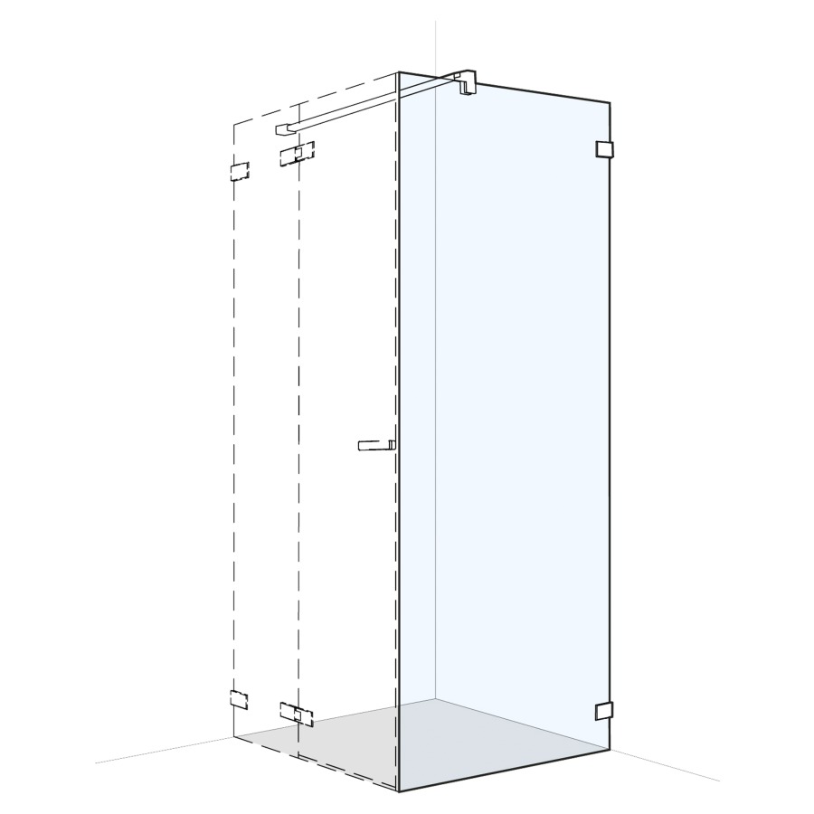 Cloison latérale S606PLUS
pour porte battante/pliante, sans cadre
100.1-120 cm, H 200 cm
butée à droite
MESURES EXACTES SELON PRISE DE MESURE