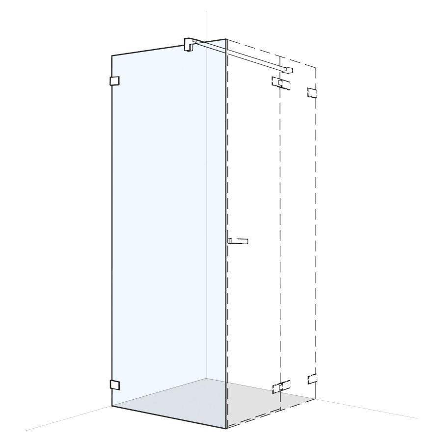 Cloison latérale S606PLUS
pour porte battante/pliante, sans cadre
120.1-140 cm, H 200 cm
butée à gauche
MESURES EXACTES SELON PRISE DE MESURE