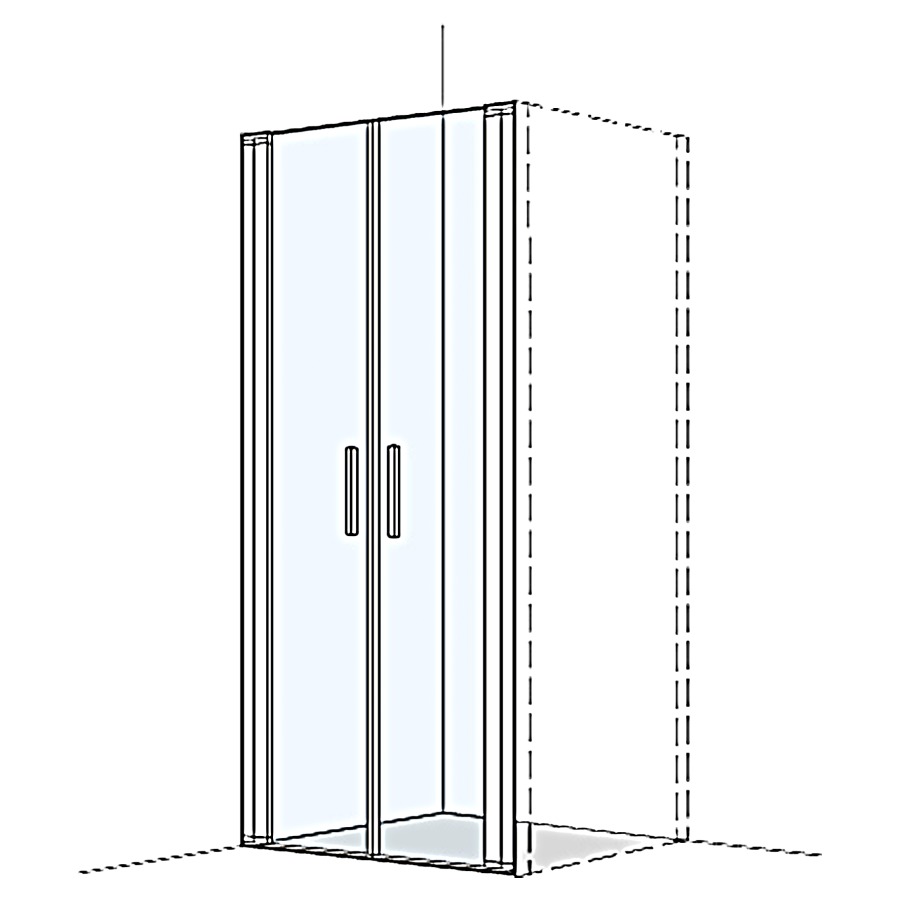 Porte battante S400Plus pour cloison latérale