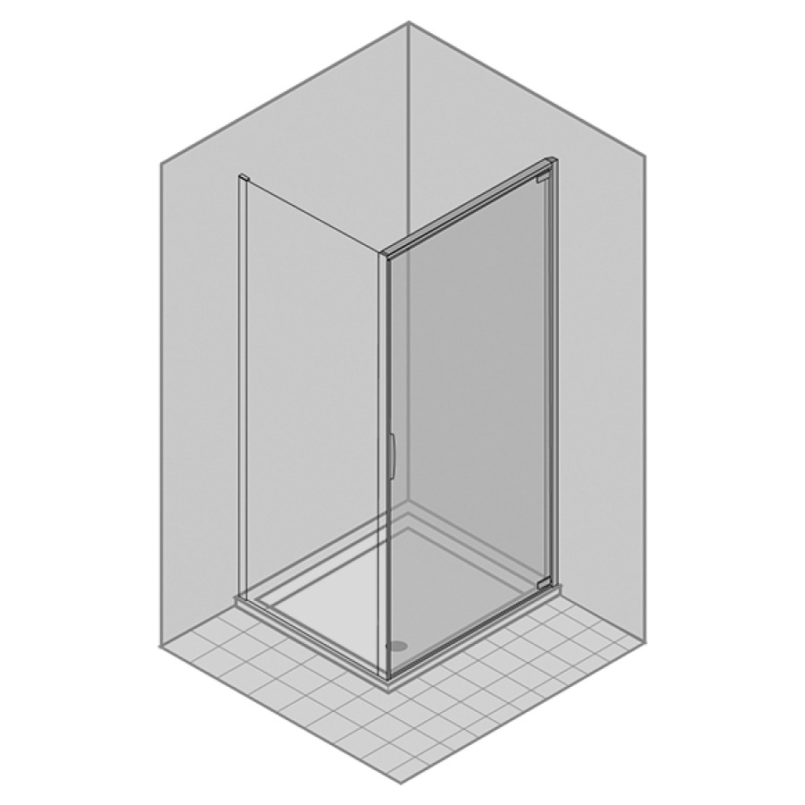 Porte battante NATURA 4000
pour cloison latérale
77,8-80,3 cm, H 200 cm
1 panneau, charnière à droite
verre de sécurité 6 mm