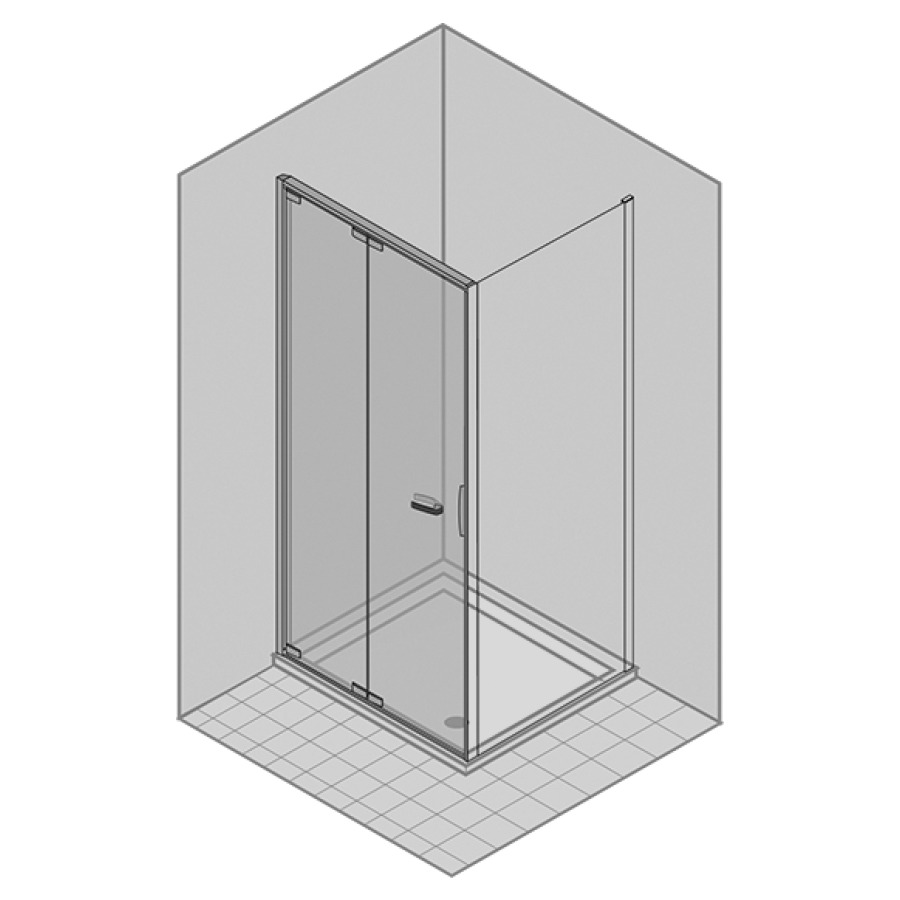 Porte pliante NATURA 4000
pour cloison latérale
97,9-100,4 cm, H 200 cm
charnière à gauche
verre de sécurité 6 mm