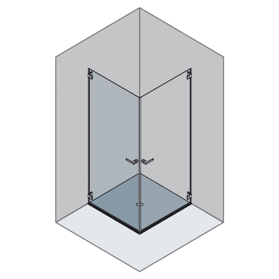 Entrée diagonale GALLERY 3000
72,1-92 cm, H -200 cm
porte battante à gauche
verre de sécurité 6 mm
montage par le sol
MESURES EXACTES SELON PRISE DE
MESURES