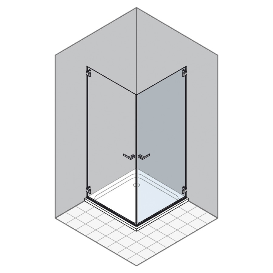 Entrée diagonale GALLERY 3000
72,1-92 cm, H -200 cm
porte battante à droite
verre de sécurité 6 mm
MESURES EXACTES SELON PRISE DE
MESURES