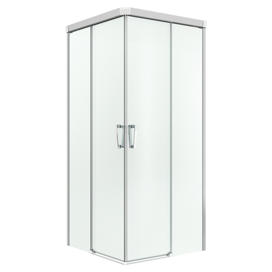 Porte coulissante CADURA
pour entrée diagonale
H 200 cm, 97,5-100 cm
2 panneaux, montage à droite