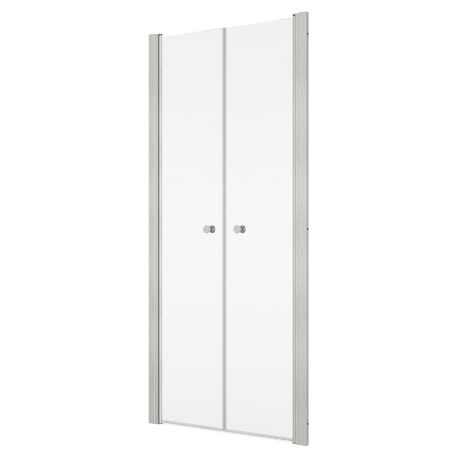 Porte battante SOLINO
73-77,5 cm, H 200 cm
2 panneaux, pour niche ou
cloison latérale, ouverture
intérieure et extérieure
protection Aquaperle
