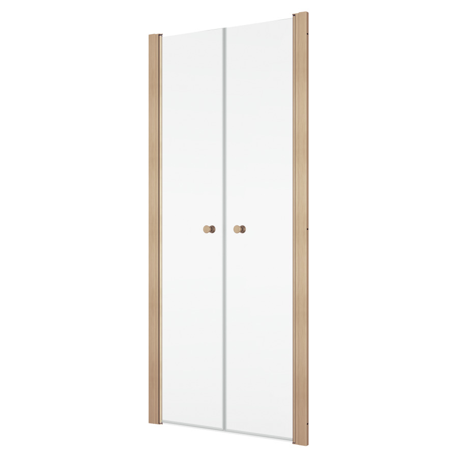 Porte battante SOLINO
77,5-81,5 cm, H 200 cm
2 panneaux, pour niche ou
cloison latérale, ouverture
intérieure et extérieure
protection Aquaperle