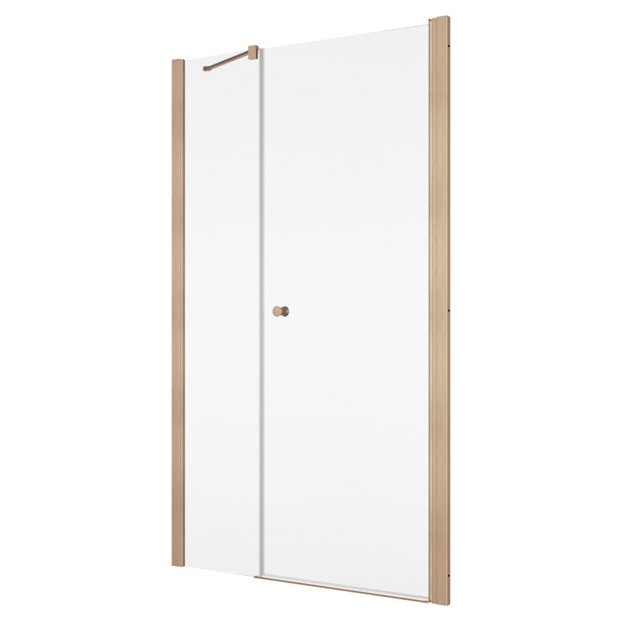 Porte tournante SOLINO
L production sur mesure
H 200 cm, 1 partie fixe
pour niche ou cloison latérale
ouverture intérieure et
extérieure, protection
Aquaperle