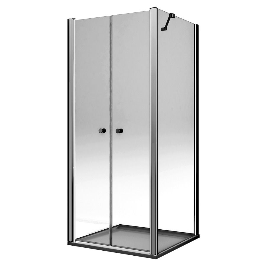Seitenwand SOLINO
78-80 cm, H 200 cm
zu Pendeltüre 2-teilig
inklusive Stabilisierungsbügel
Schutz Aquaperle