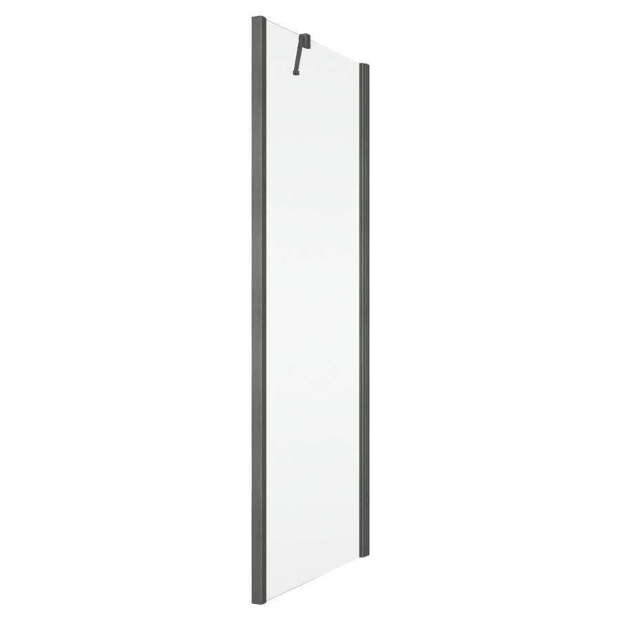 Cloison latérale SOLINO
L et H production sur mesure
pour porte battante 2 panneaux
support de stabilisation
inclus, protection Aquaperle