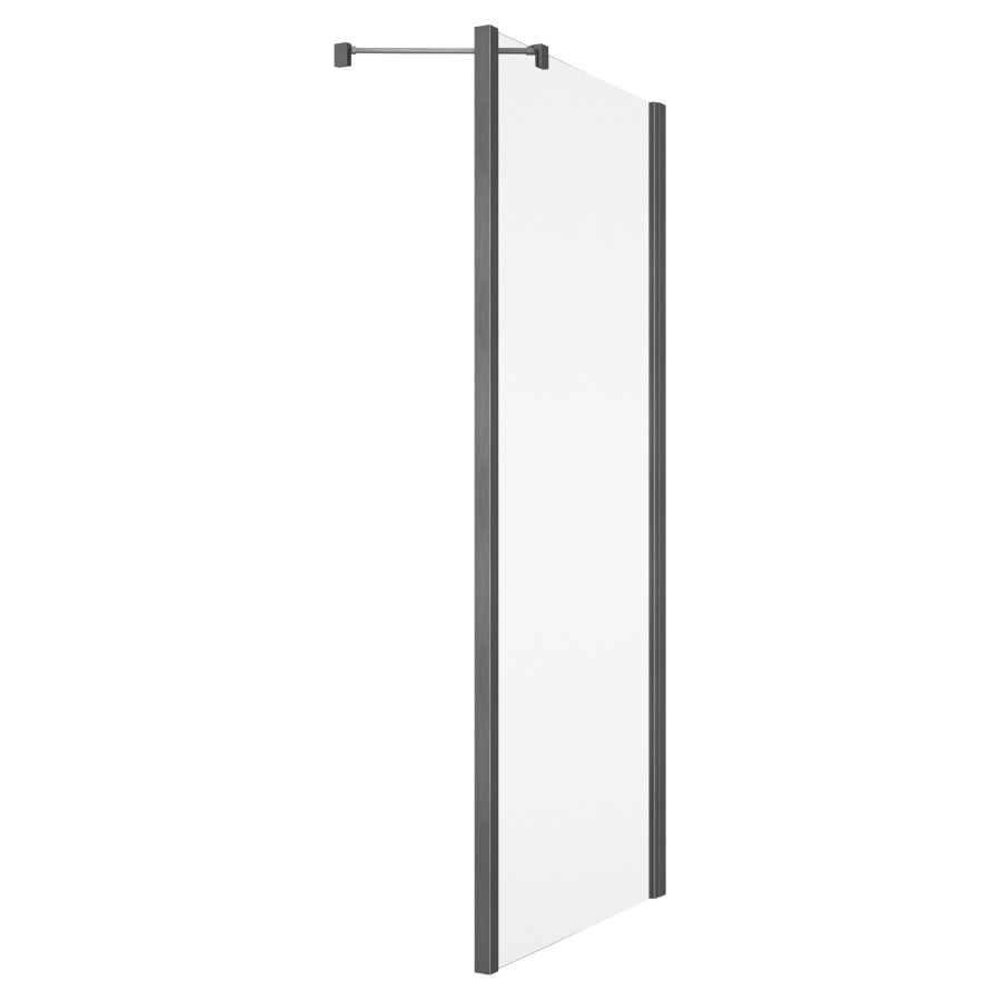 Cloison latérale SOLINO
68-70 cm, H 200 cm
pour porte battante 1 partie
fixe, support de stabilisation
inclus, protection Aquaperle