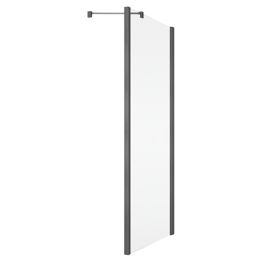 Cloison latérale SOLINO
78-80 cm, H 200 cm
pour porte battante 1 partie
fixe, support de stabilisation
inclus, protection Aquaperle