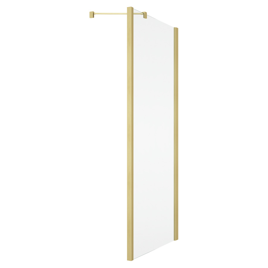 Cloison latérale SOLINO
88-90 cm, H 200 cm
pour porte battante 1 partie
fixe, support de stabilisation
inclus, protection Aquaperle