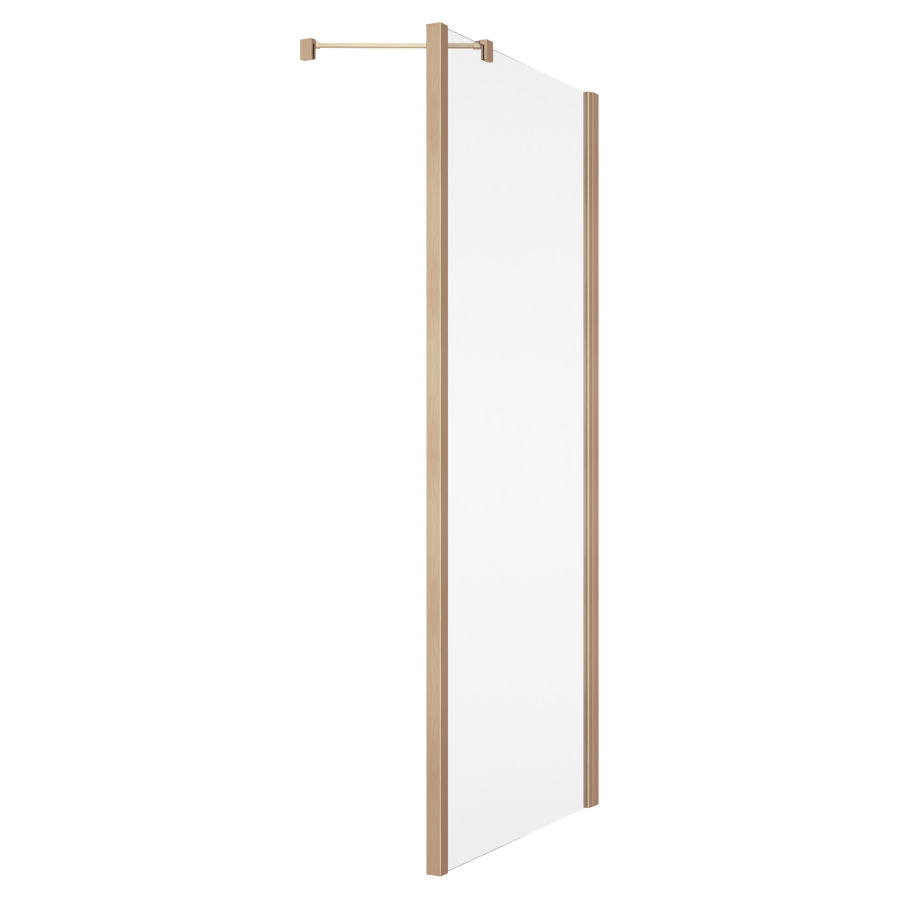 Cloison latérale SOLINO
98-100 cm, H 200 cm
pour porte battante 1 partie
fixe, support de stabilisation
inclus, protection Aquaperle