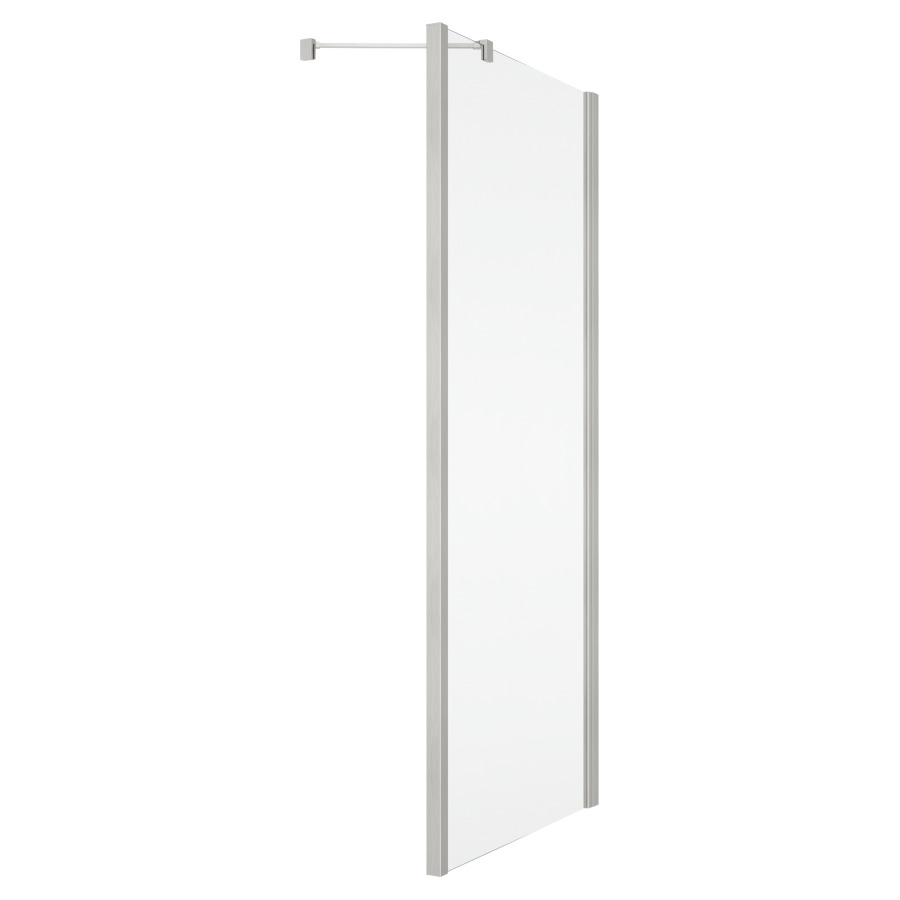 Cloison latérale SOLINO
118-120 cm, H 200 cm
pour porte battante 1 partie
fixe, support de stabilisation
inclus, protection Aquaperle