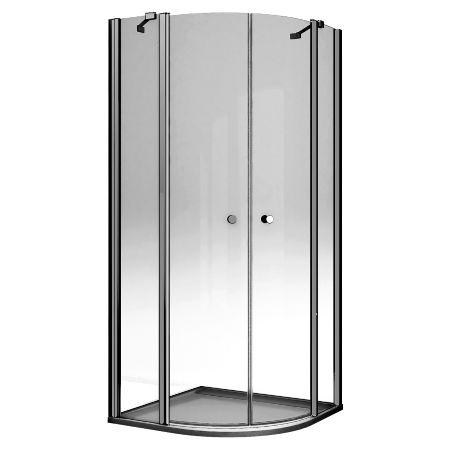 Entrée diagonale SOLINO
80-100 x 80-100 cm, H 200 cm
porte battante avec partie fixe à gauche et à droite
avec cadre partiel
pour douche quart de cercle R 55 cm
protection Aquaperle
MESURES EXACTES SELON PRISE DE MESURE