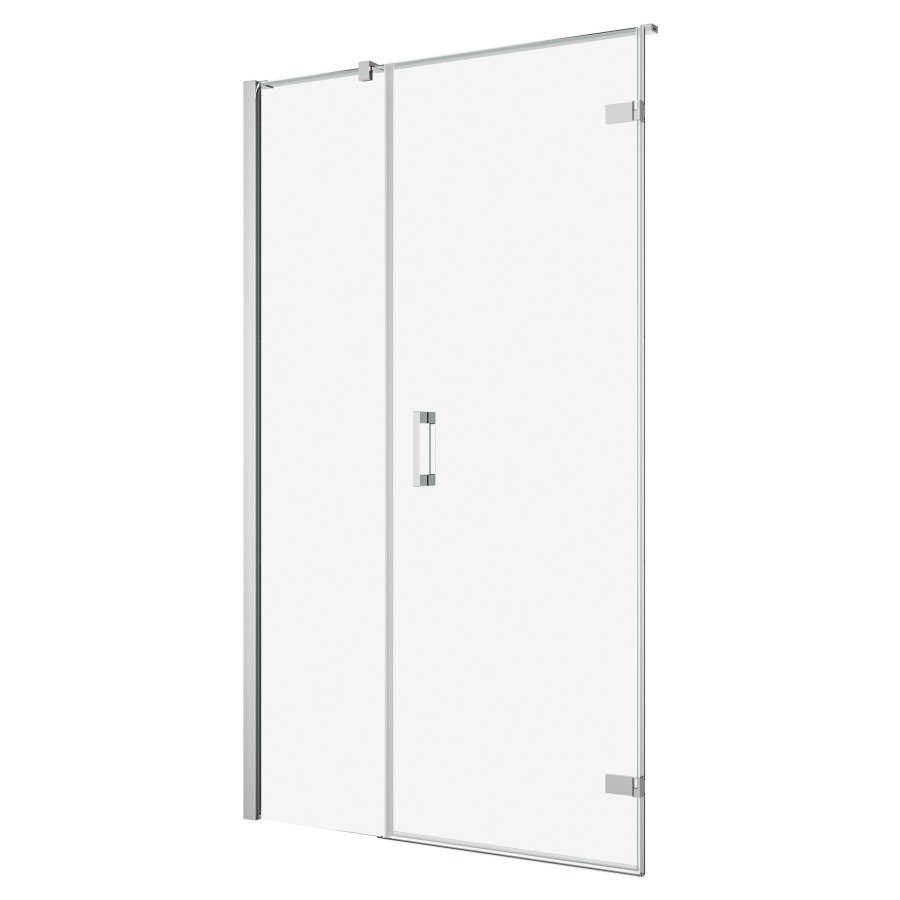Porte tournante PUR
avec équerre murale
140 cm, H 200 cm
montage à droite, cloison
latérale en alignement avec
profilé de raccordement au mur
avec barre de stabilisation