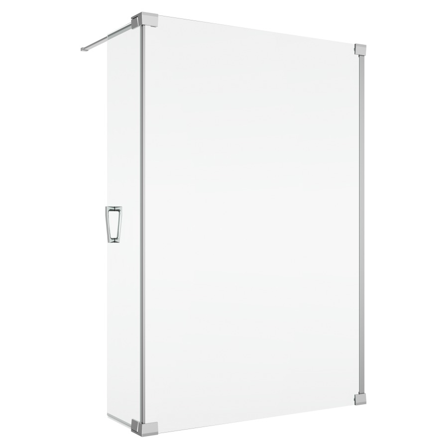 Cloison latér. CADURA Walk-In
avec element battant mobile
44 cm charnières à droite
140 cm, H 200 cm
avec barre de stabilisation
ouverture de l'élément battant
à 90° vers l'intérieur et
l'extérieur