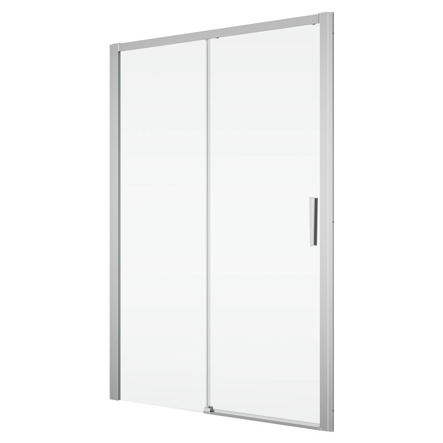Porte coulissante DIVERA
100-180 cm, -H 200 cm
1 panneau, avec partie fixe
pour niche où cloison latérale
protection Aquaperle
charnières à droite