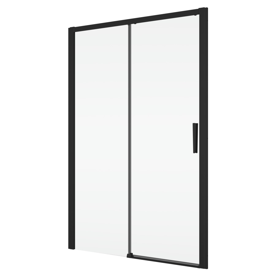 Porte coulissante DIVERA
100-180 cm, -H 200 cm
1 panneau, avec partie fixe
pour niche où cloison latérale
protection Aquaperle
charnières à droite