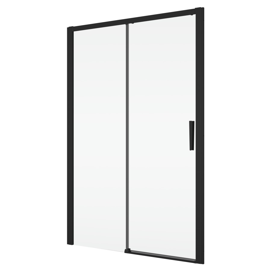 Porte coulissante DIVERA
100-180 cm, -H 200 cm
1 panneau, avec partie fixe
pour niche où cloison latérale
protection Aquaperle
charnières à droite