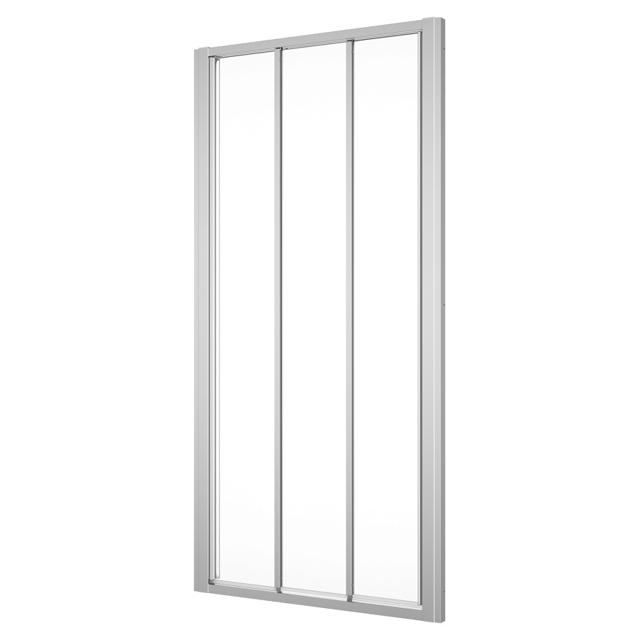 Porte coulissante DIVERA
100 cm, H 200 cm, 3 panneaux
pour niche où cloison latérale
protection Aquaperle