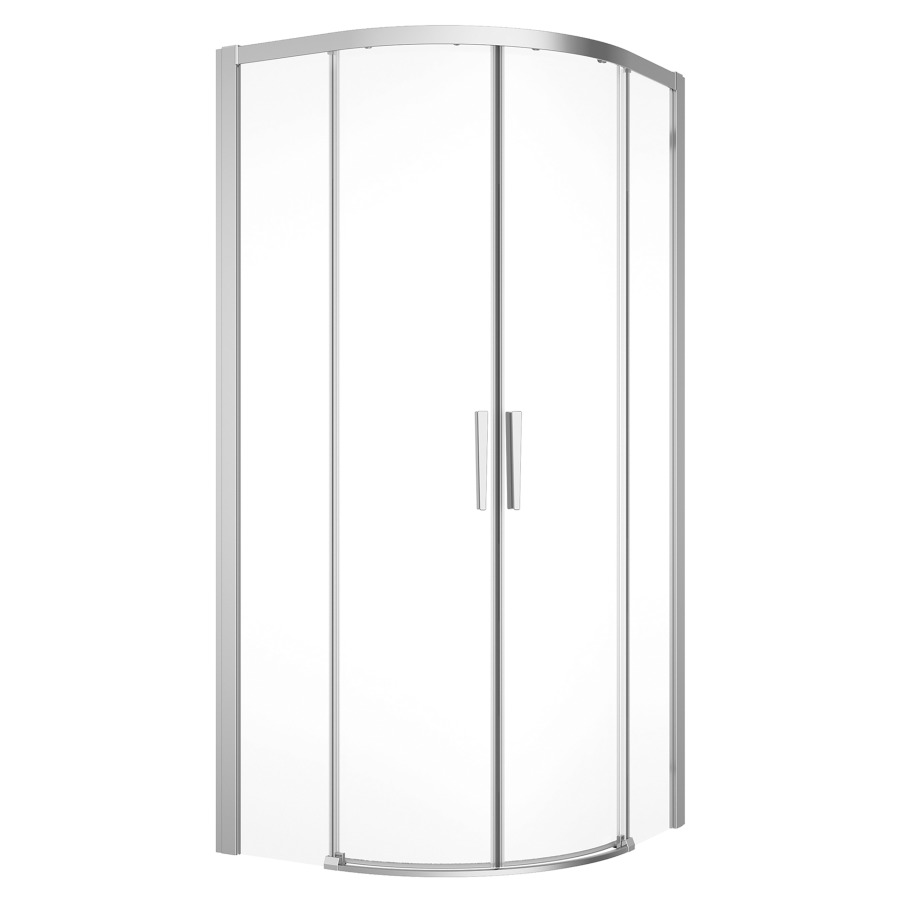 Entrée diagonale DIVERA
98-101 x 98-101 cm, H 200 cm
porte coulissante avec partie fixe à gauche et à droite
avec cadre partiel
pour douche quart de cercle R 55 cm
protection Aquaperle