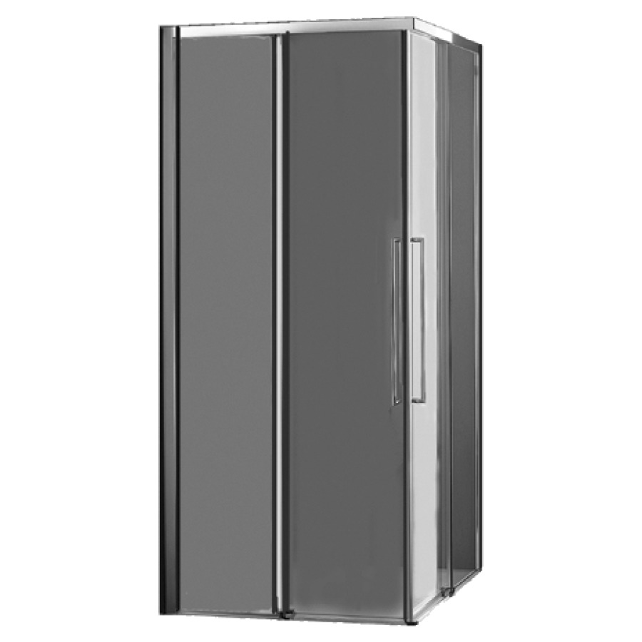 Porte coulissante TRENDY
DESIGN
77-79 cm, H 195 cm
pour entrée diagonale
2 panneaux, charnières à
gauche
