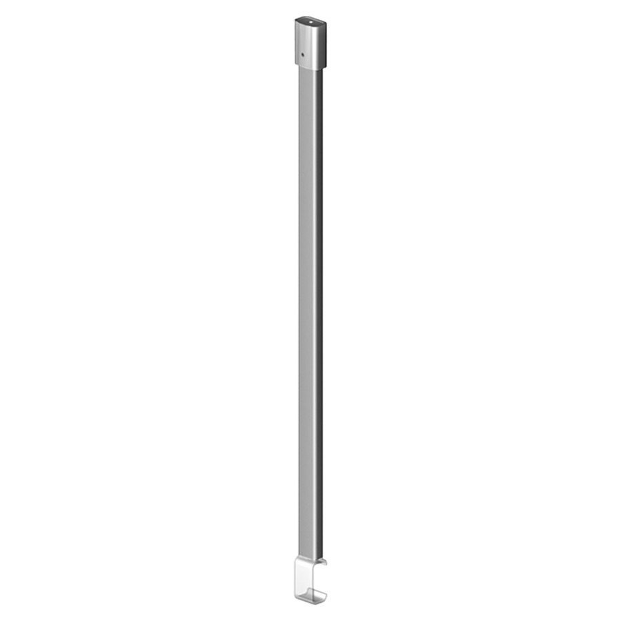 Support au plafond BODENSCHATZ
jusqu'à 60 cm, aluminium
pour rail pour rideau de
douche, matériel de fixation