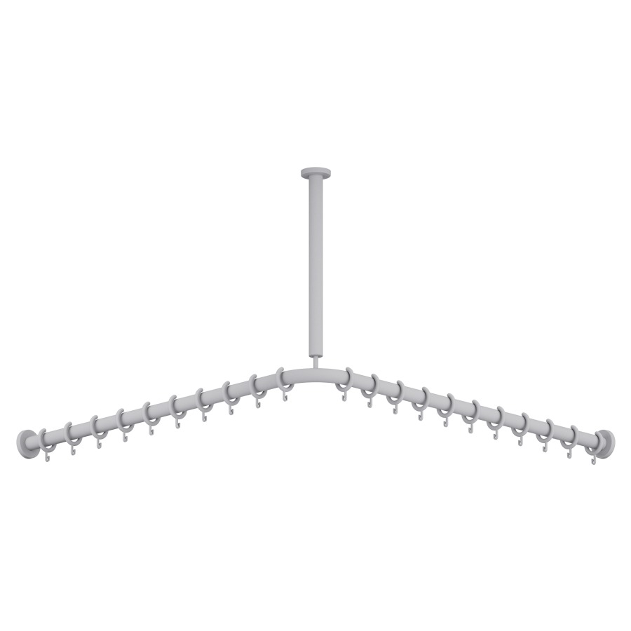 Support au plafond HEWI 477/
801, 30 cm, D 33 mm
nylon avec support en acier
ajustable de 10 cm