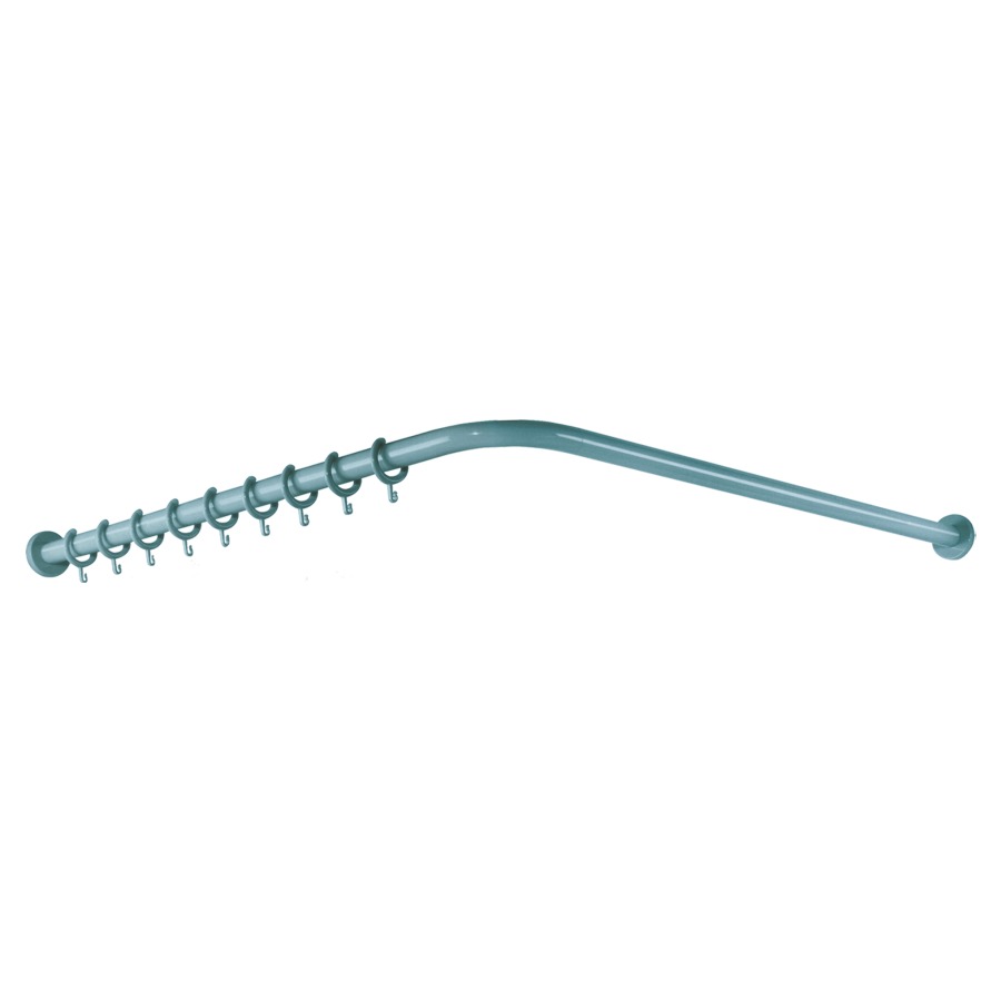 Tringle de douche HEWI 477/801
100 x 100 cm ajustable
D 33 mm, nylon avec support
en acier, 20 anneaux
fixation cachée