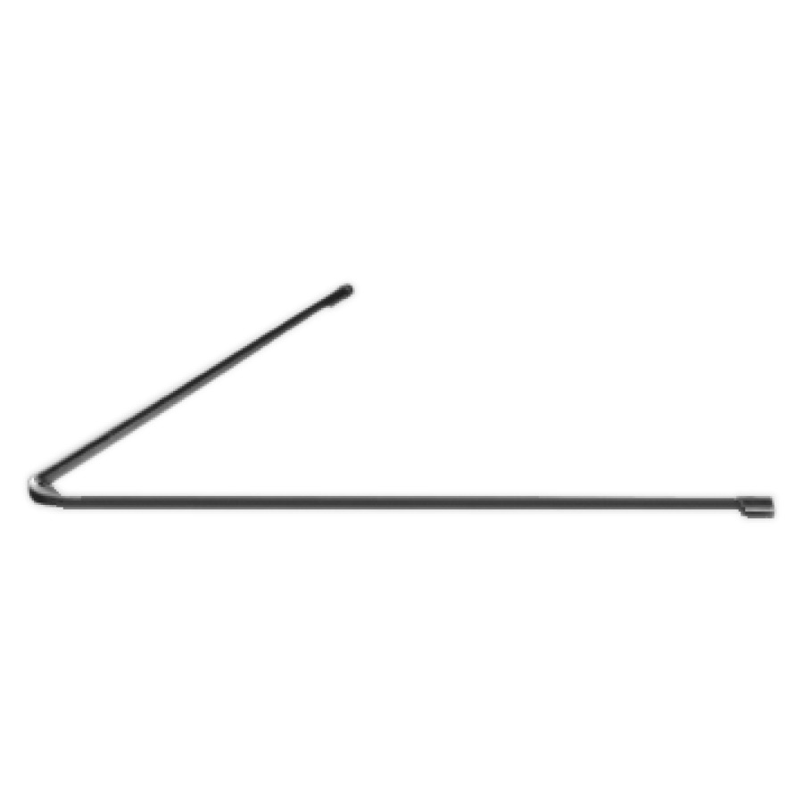 Tringle de douche INEOLINE
PLUS/PURE, 90 x 110 cm, acier
inoxydable, anneaux nylon
blanc, sans support au
plafond, fixation cachée
matériel de fixation inclus