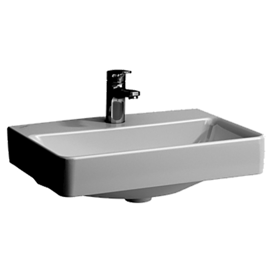 Lavabo PRO S COMPACT
60 x 38 x H 17,5 cm, céramique
pour meuble suspendu
sans trop-plein