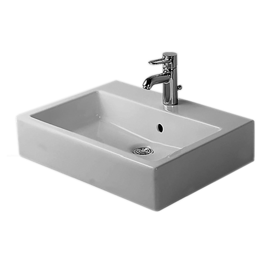 Lavabo VERO
60 x 47 x 13 cm, céramique
avec trop-plein