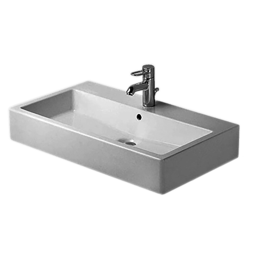 Lavabo VERO
80 x 47 x 13,5 cm, céramique
avec trop-plein