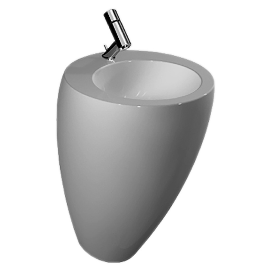 Lavabo ALESSI ONE
52 x 53 x 85 cm, céramique
soupape d'écoulement sans
trop-plein, colonne intégrée
matériel de fixation