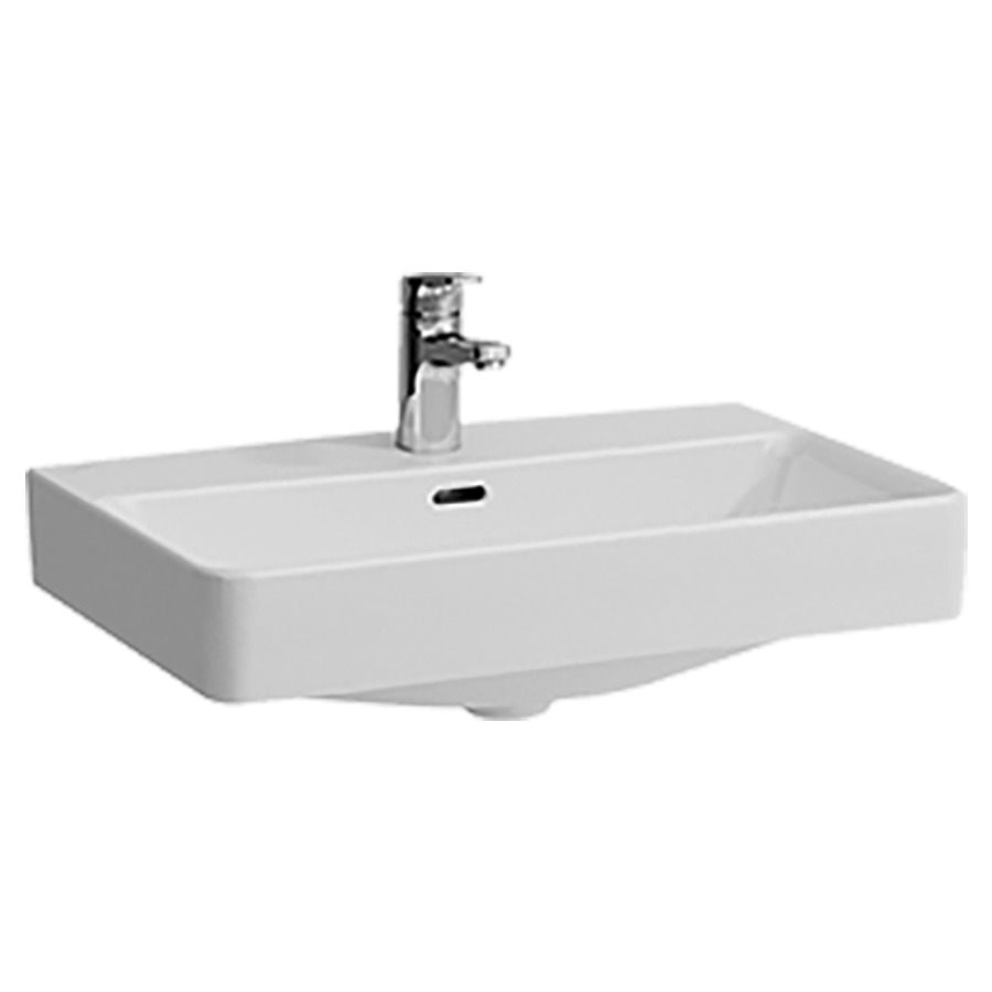 Lavabo PRO S Compact
60 x  x 38 cm
Céramique, angulaire
avec trop-plein 
avec tablette de robinetterie
pour meuble suspendu