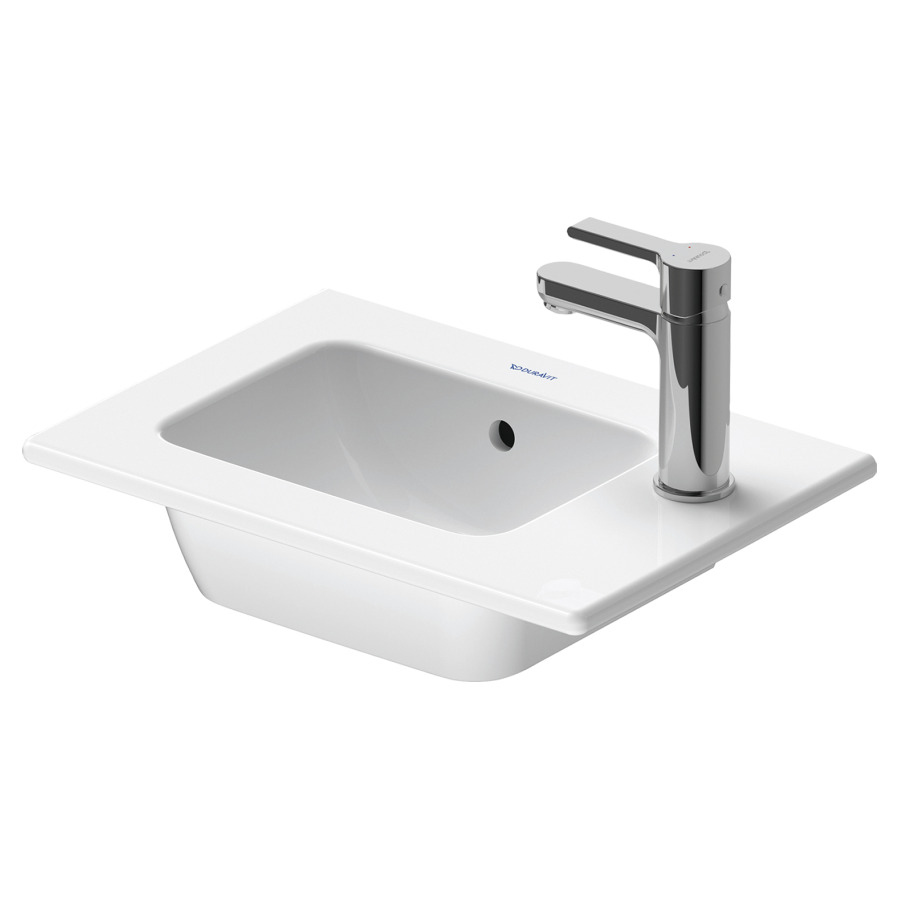 Lave-mains ME BY STARCK
43 x 30 x 15 cm, céramique
avec trop-plein