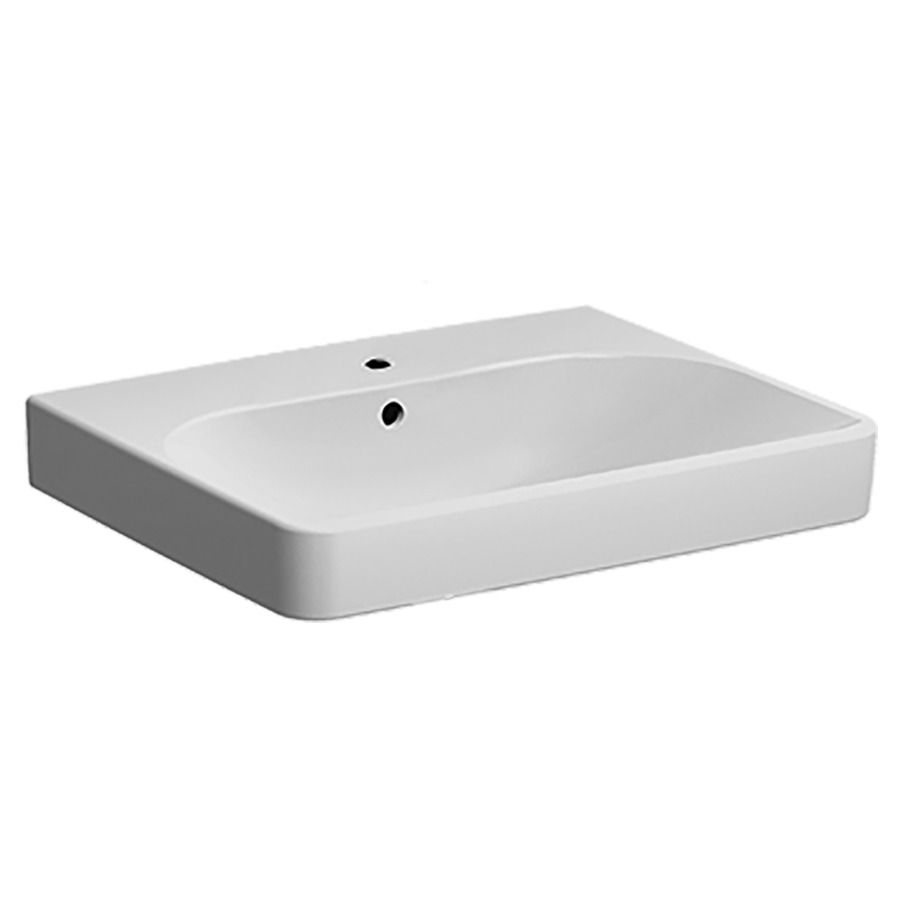 Lavabo SMYLE SQUARE
60 x 48 cm, céramique
avec trop-plein