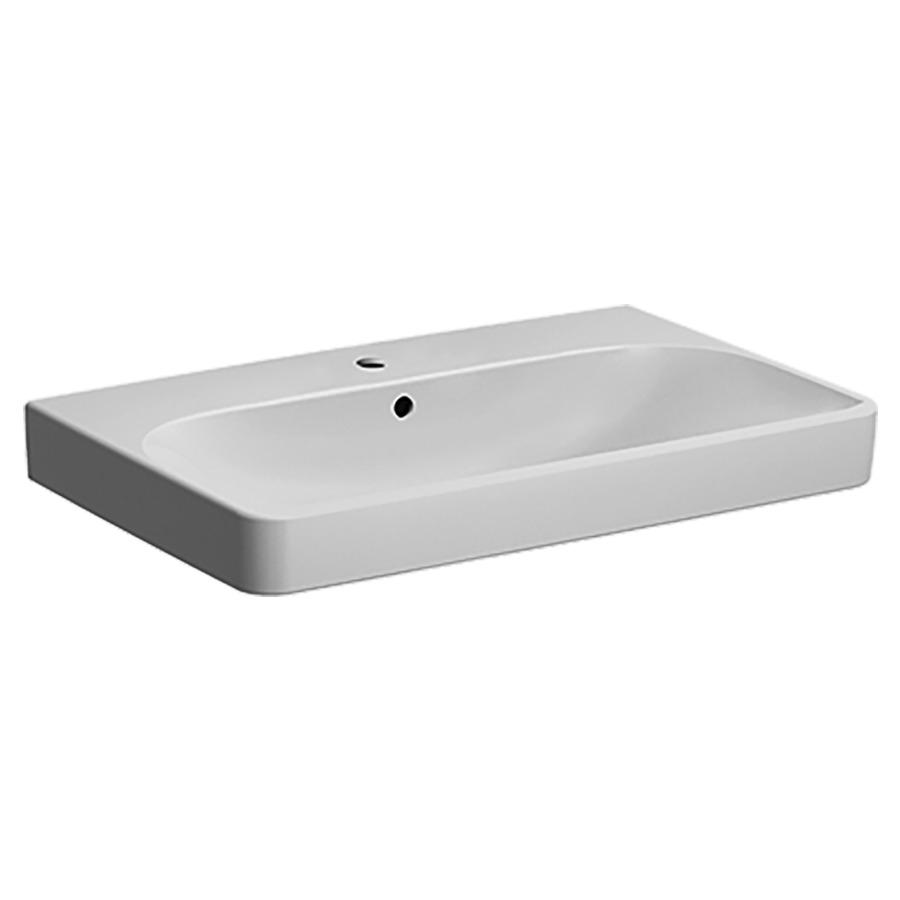 Lavabo SMYLE SQUARE
75 x 48 cm, céramique
avec trop-plein