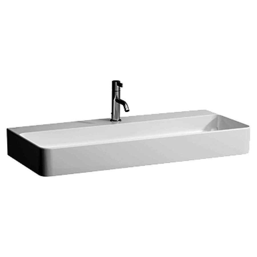 Lavabo VAL
95 x 42 cm, SaphirCéramique
pour meuble suspendu
sans trop-plein