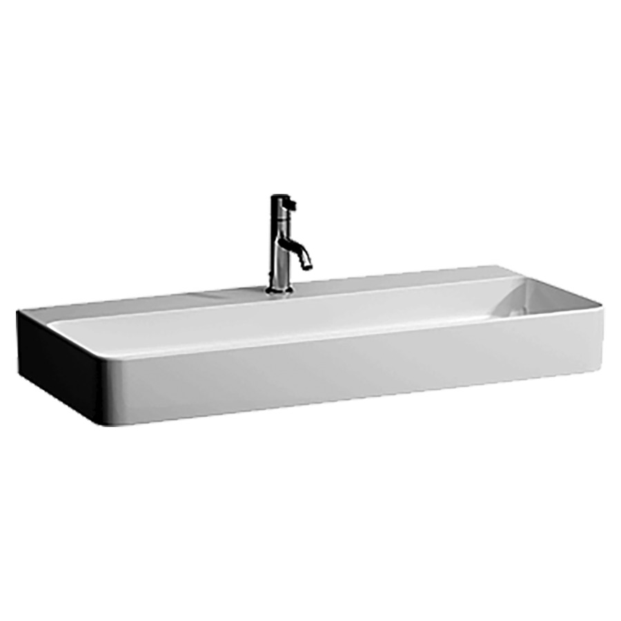 Lavabo VAL
95 x 42 cm, SaphirCéramique
pour meuble suspendu
sans trop-plein