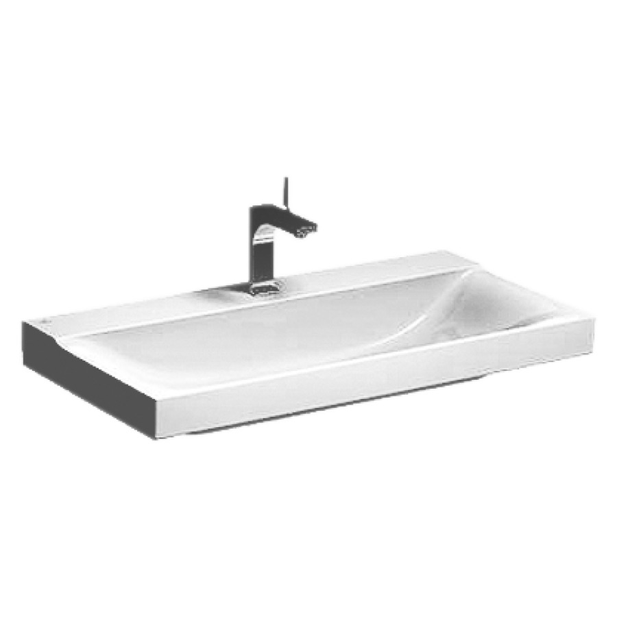 Lavabo XENO2
90 x 48 cm, céramique
pour meuble suspendu, sans
trop-plein